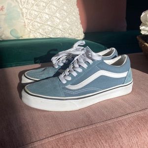 Old Skool Vans Blue Mens 6.0 | Women’s 7.5